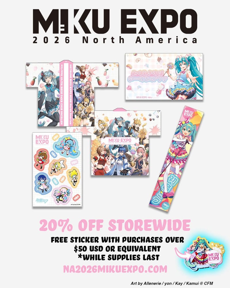 MIKU EXPO 2026 North America 官方周边全场八折