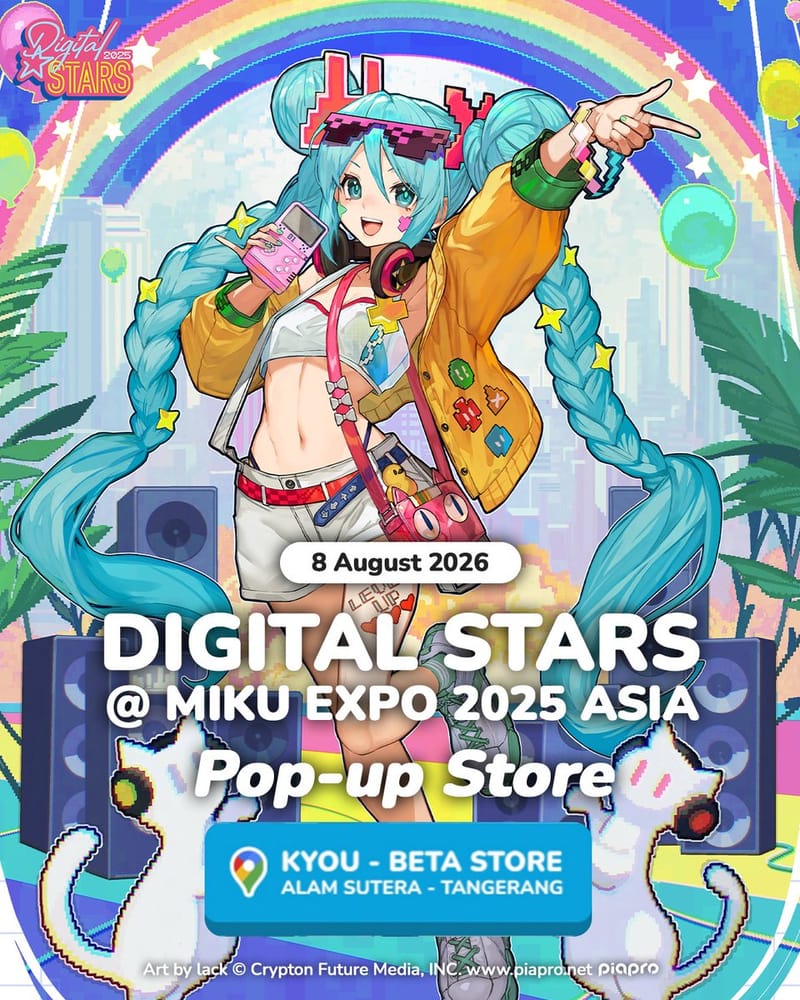 DIGITAL STARS @ MIKU EXPO 2025 ASIA 快闪店将登陆 Tangerang