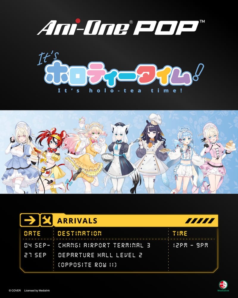 hololive production“It's holo-tea time!”周边活动将在新加坡举办
