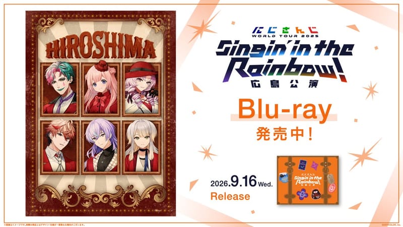 SitR广岛与Idios 1st LIVE Blu-ray获Oricon周间Blu-ray排行榜第3位・第4位