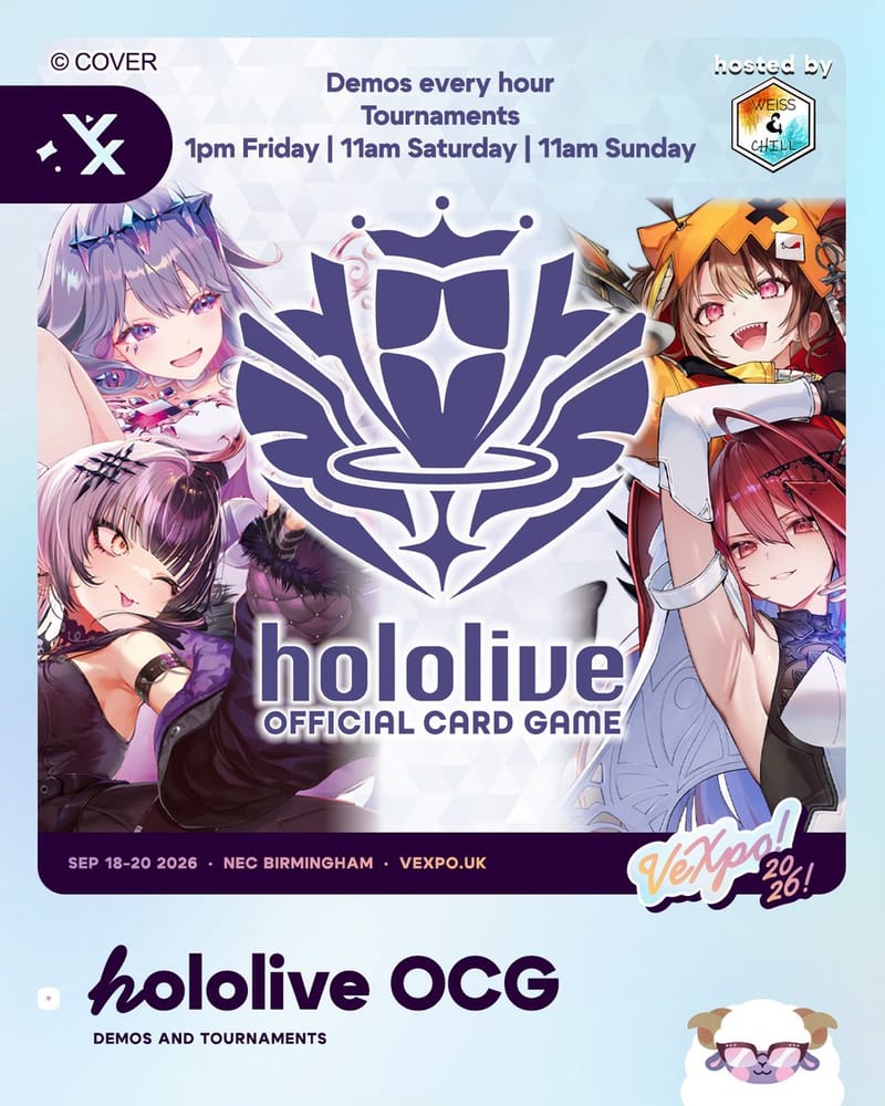 hololive OFFICIAL CARD GAME将亮相VeXpo 2026